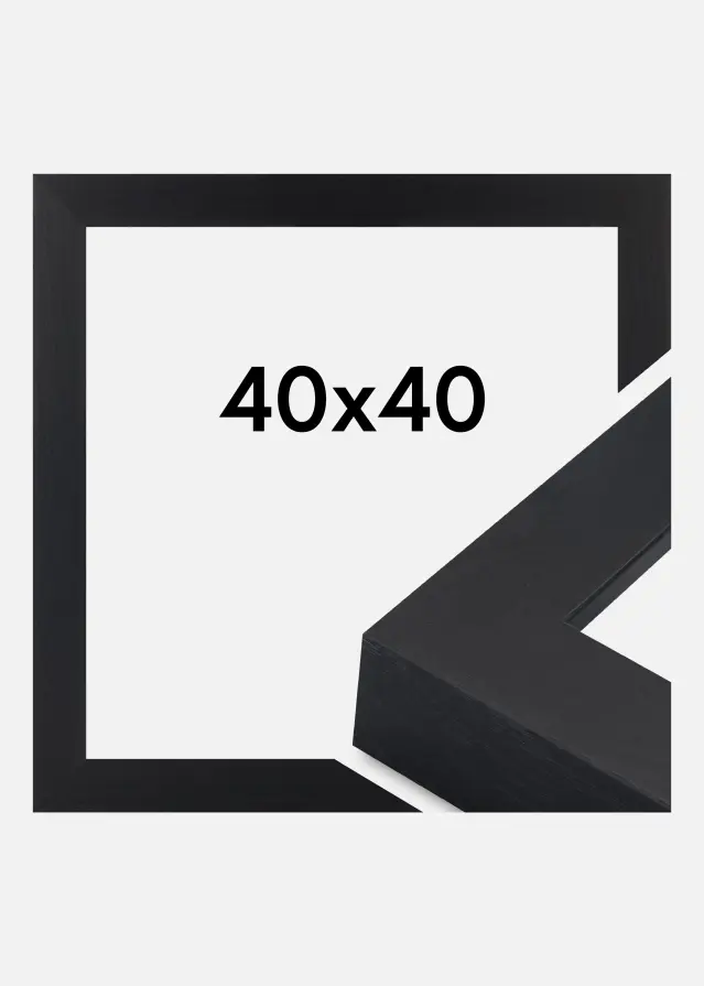 Ramme Wells Akrylglass Svart 40x40 cm