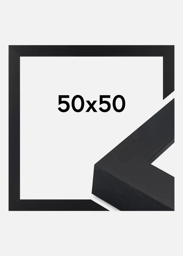 Ramme Wells Akrylglass Svart 50x50 cm