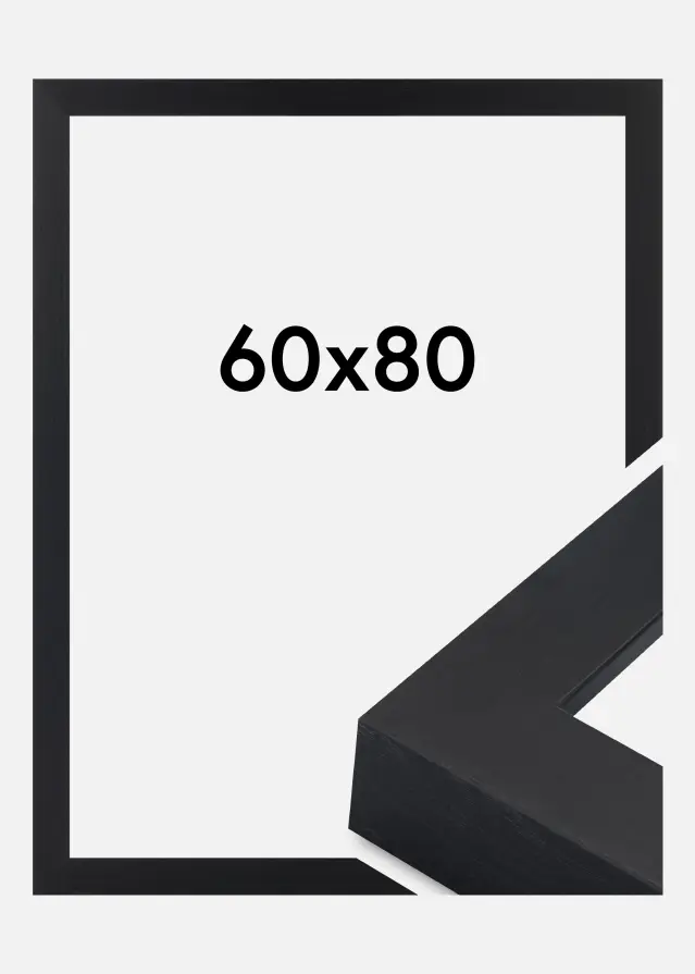 Ramme Wells Akrylglass Svart 60x80 cm