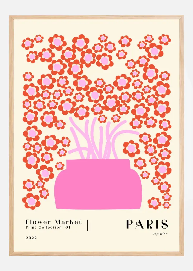 Flower Market. Paris Plakat