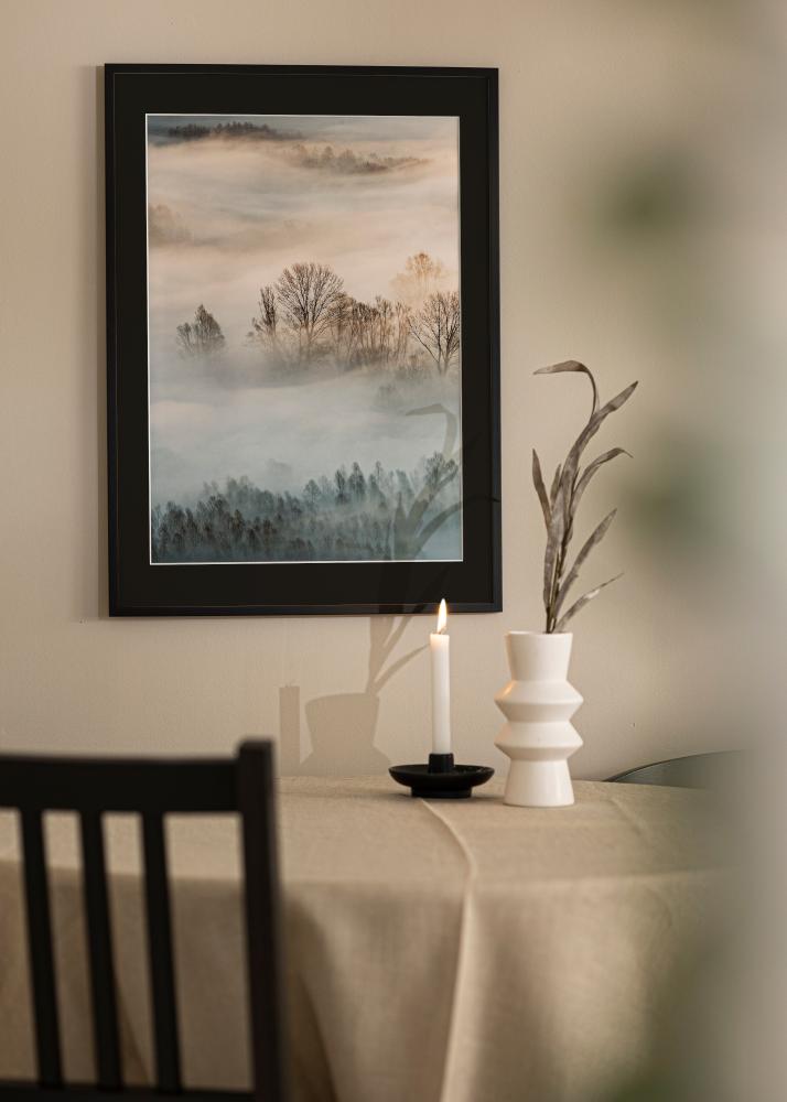 Ramme Edsbyn Svart 40x70 cm - Passepartout Svart 28x58 cm