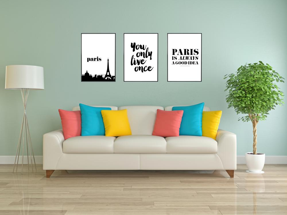 Paris Skyline II Plakat