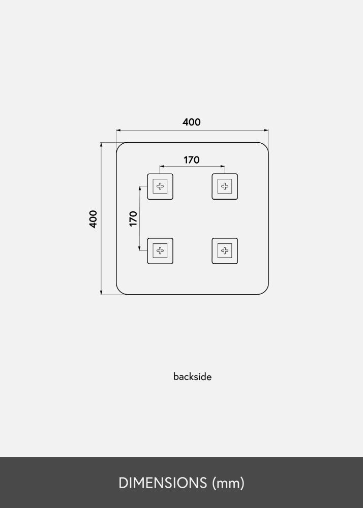 KAILA Speil Square 40x40 cm
