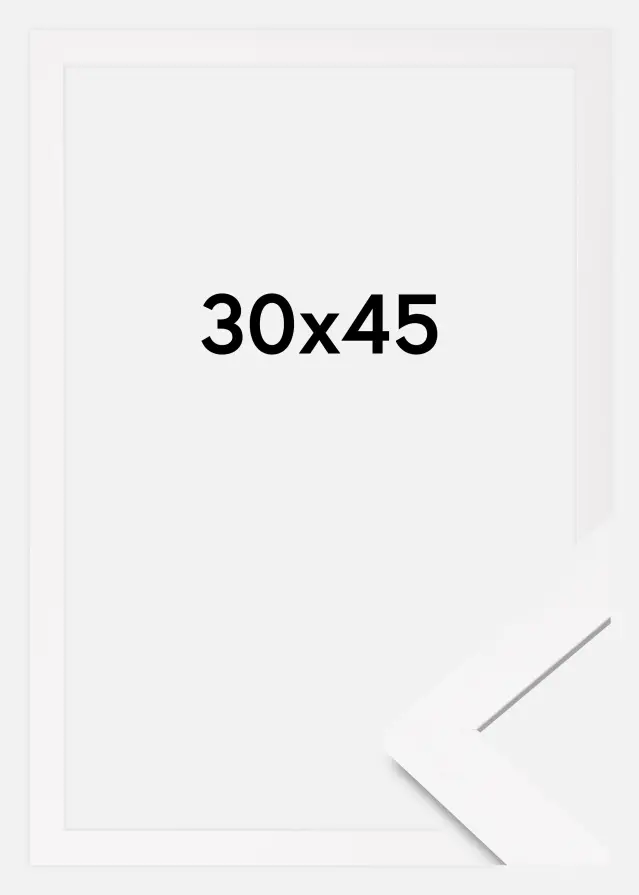 Ramme BGA Classic Akrylglass Hvit 30x45 cm