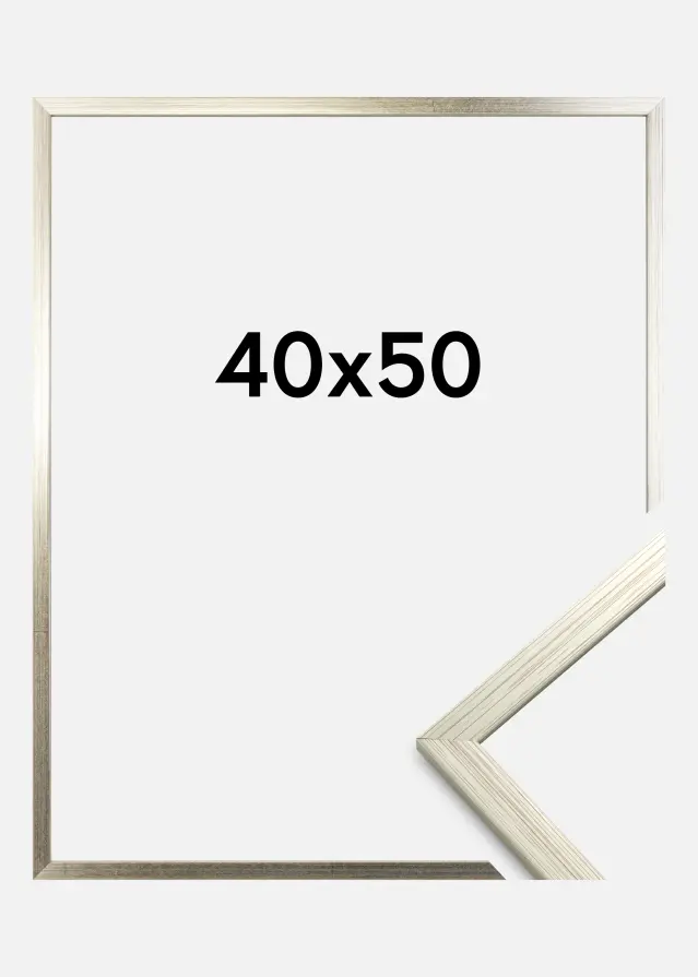 Ramme Edsbyn Akrylglass Sølv 40x50 cm