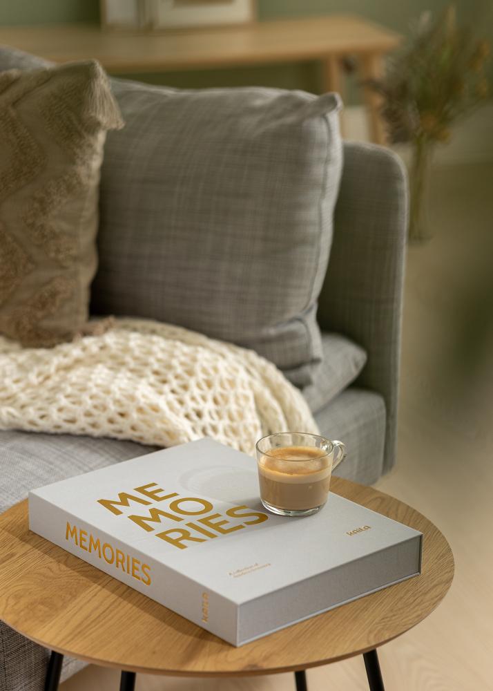 KAILA MEMORIES Grey XL - Coffee Table Photo Album - 60 Bilder i 11x15 cm