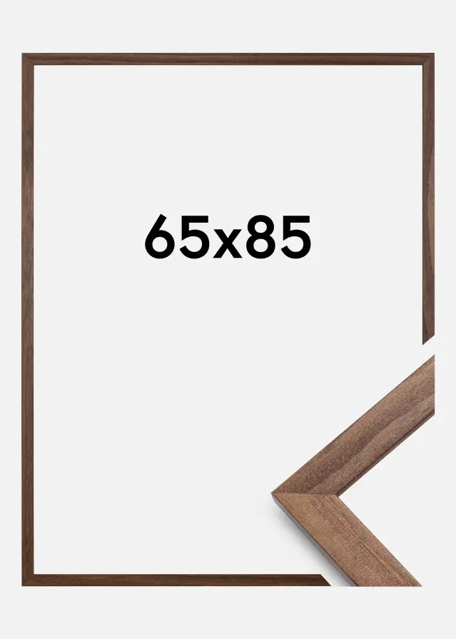 Ramme Stilren Akrylglass Valnøtt 65x85 cm