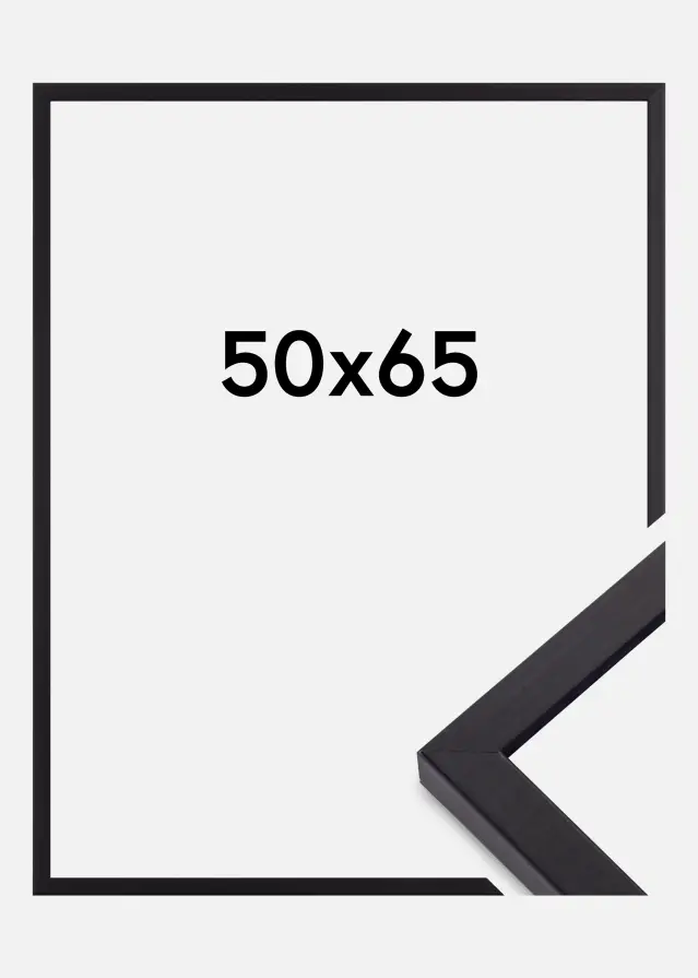 Ramme Torrance Matt Antirefleksglass Svart 50x65 cm