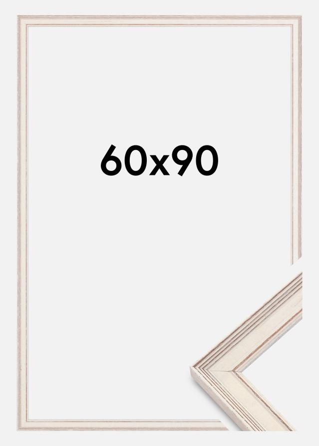 Ramme Shabby Chic Akrylglass Hvit 60x90 cm