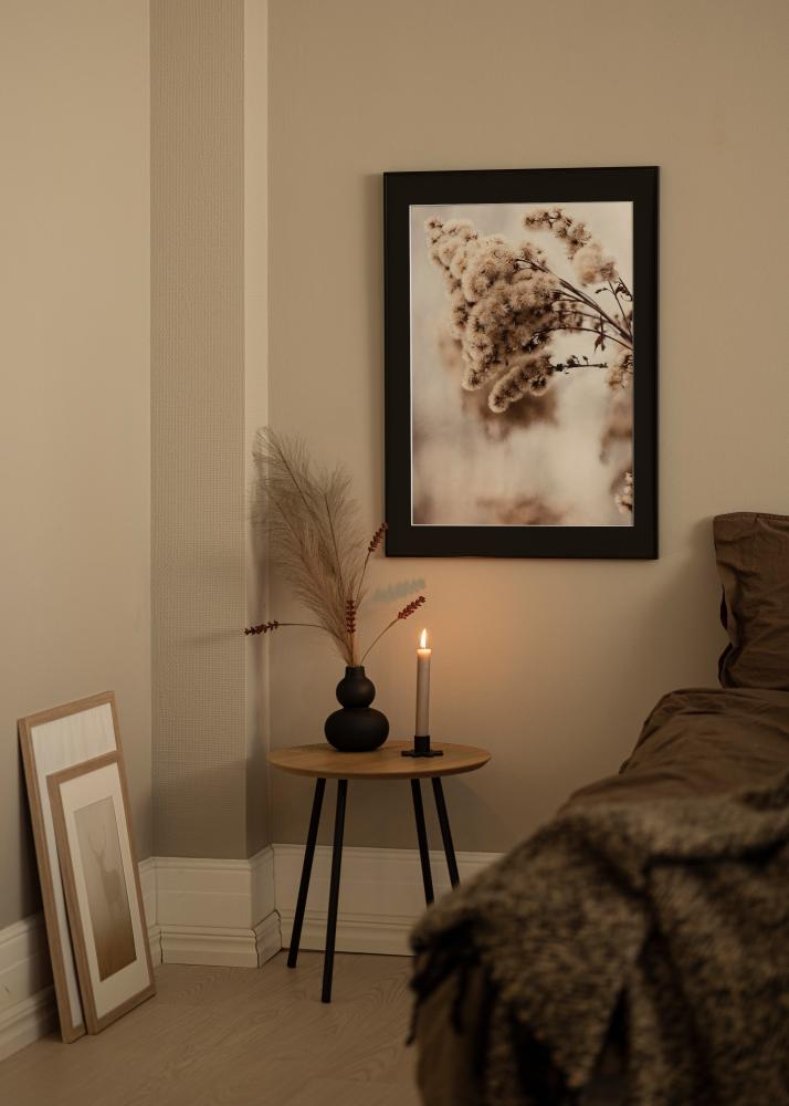 Ramme Visby Hvit 30x40 cm - Passepartout Svart 21x30 cm