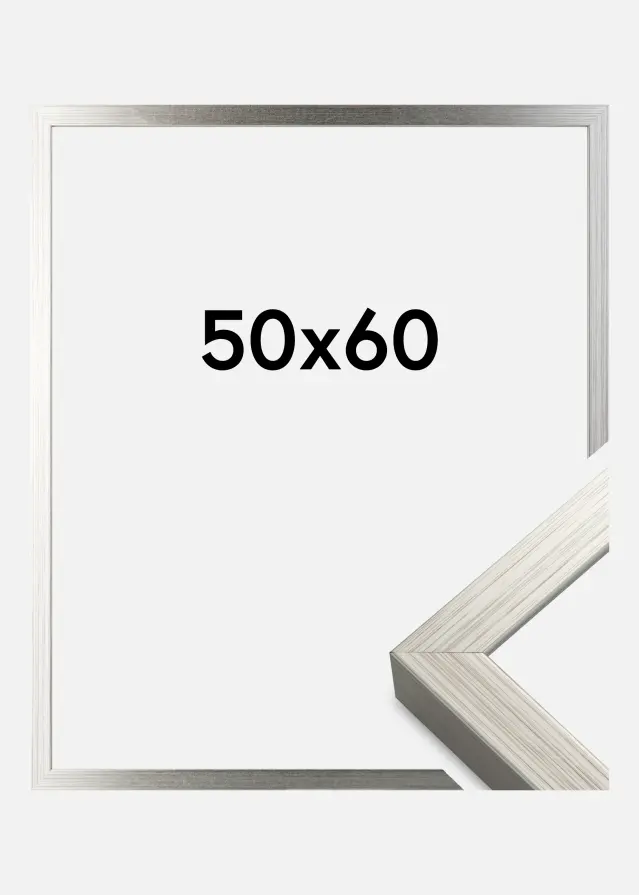 Ramme Falun Akrylglass Sølv 50x60 cm
