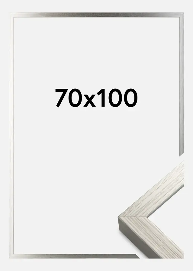 Ramme Falun Akrylglass Sølv 70x100 cm