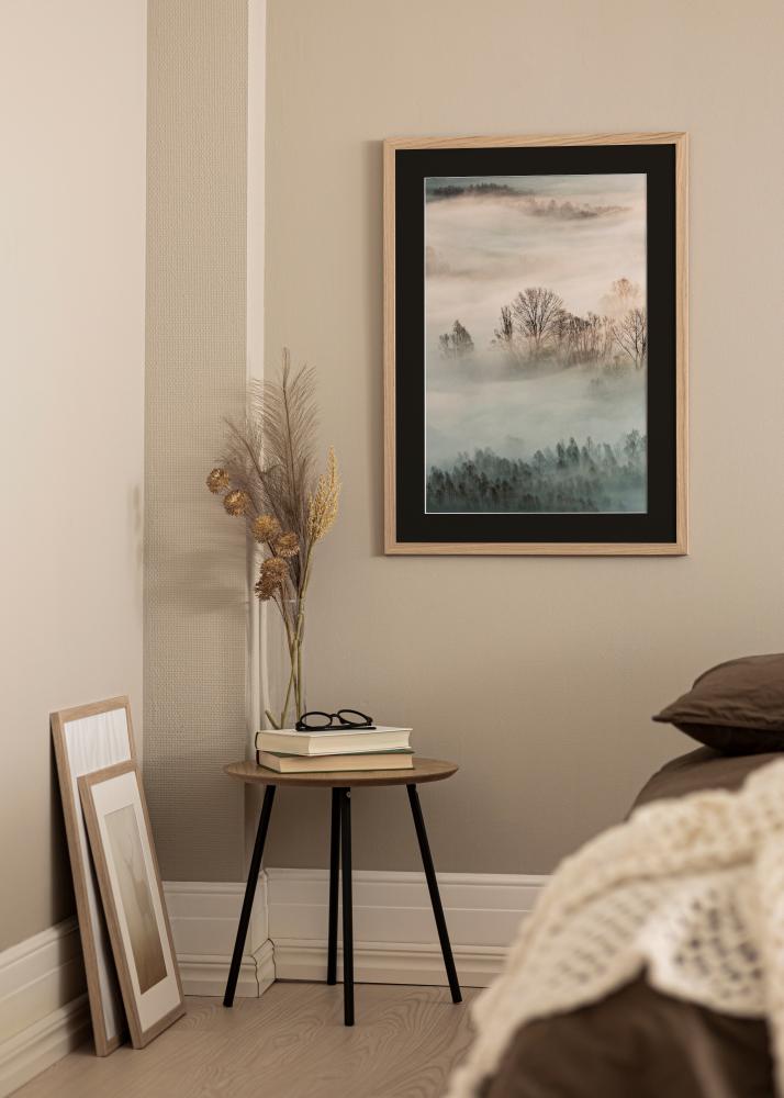 Ramme Oak Wood 45x60 cm - Passepartout Svart 35x50 cm