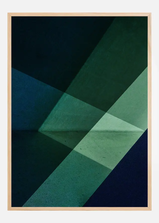 Green & Blue Graphic Plakat