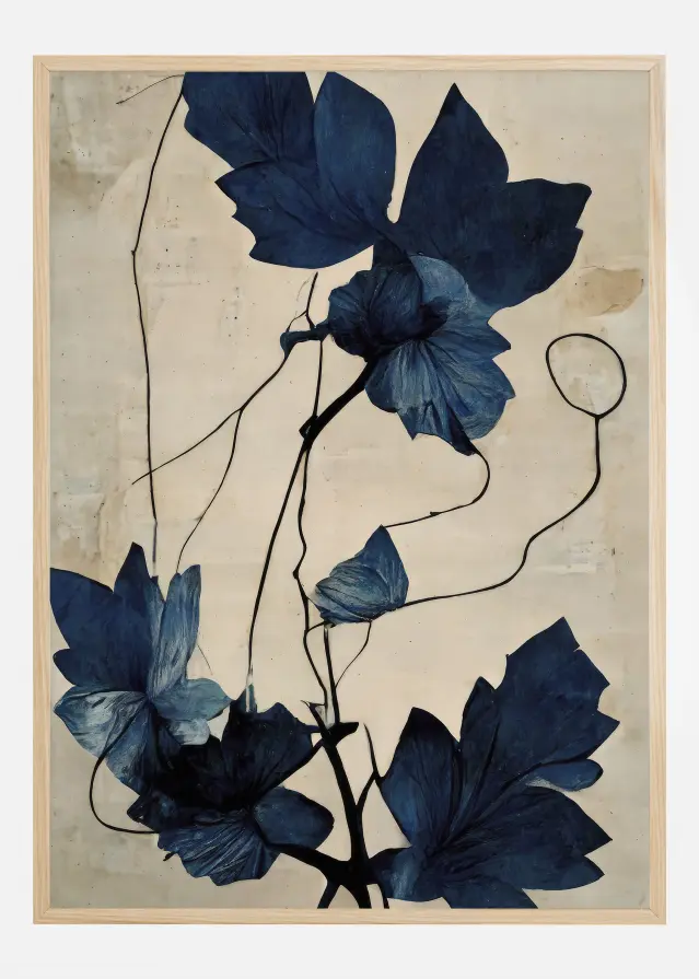 Indigo Flower Plakat