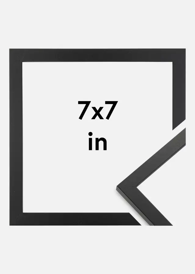 Ramme Trendy Akrylglass Svart 7x7 inches (17,8x17,8 cm)