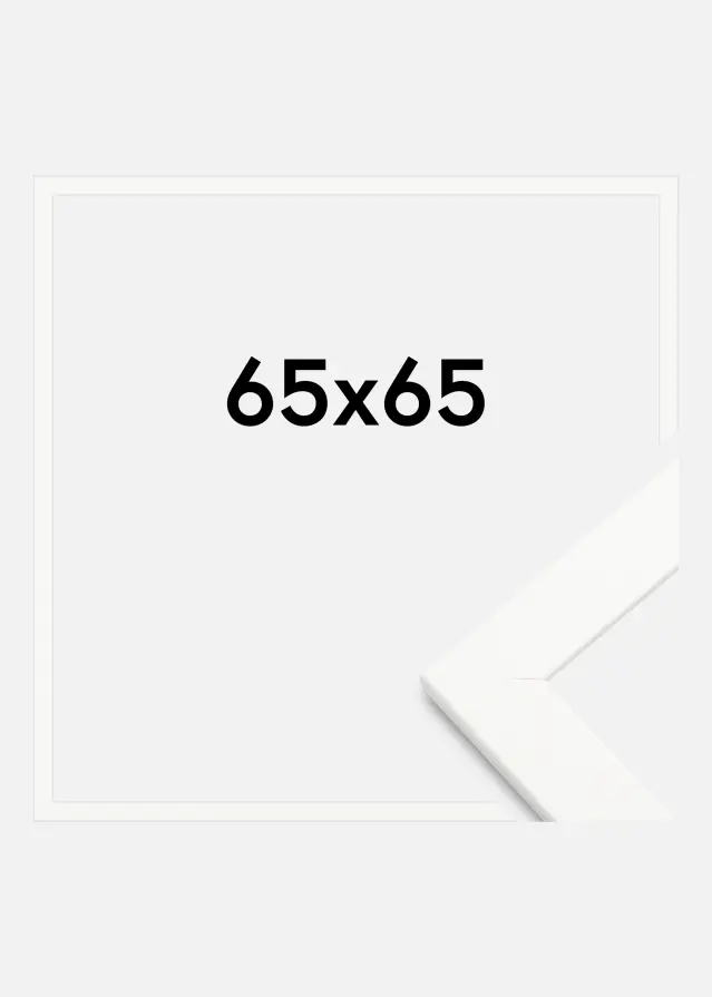 Ramme Trendline Akrylglass Hvit 65x65 cm