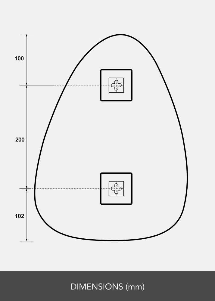KAILA Speil Shape I 30x40 cm