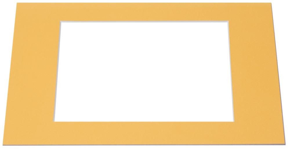 Passepartout Gul (Hvit kjerne) - Målbestilt