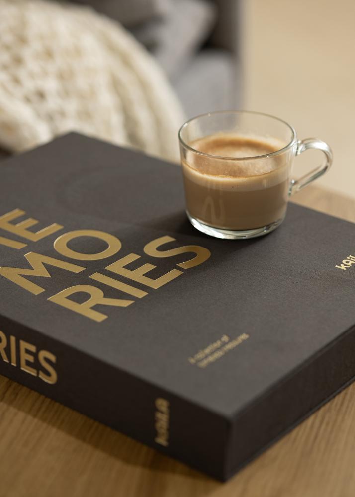 KAILA MEMORIES Black XL - Coffee Table Photo Album - 60 Bilder i 10x15 cm