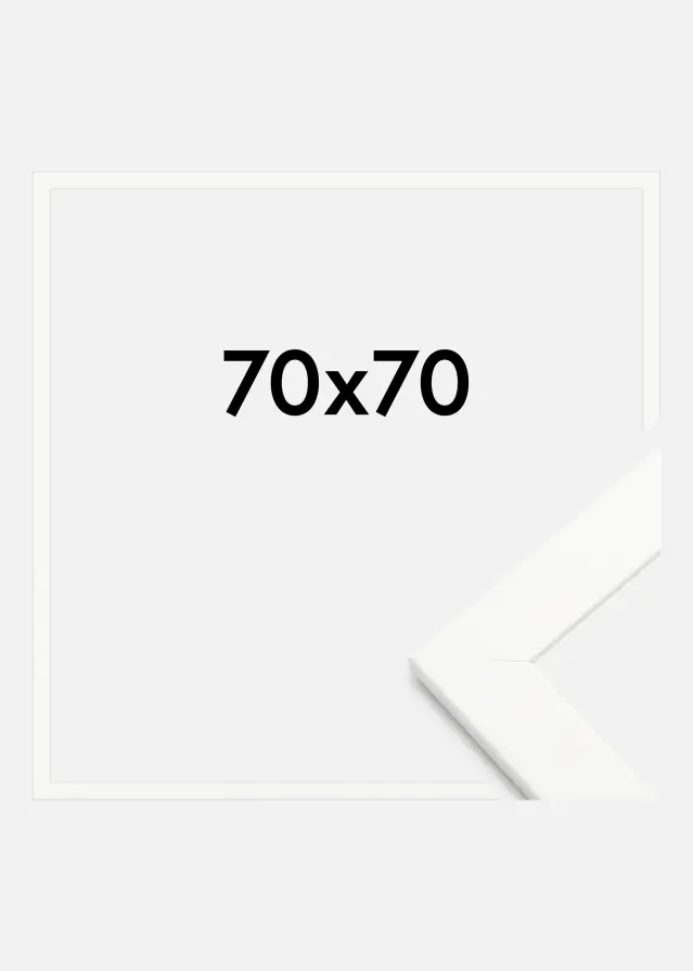 Ramme Trendline Akrylglass Hvit 70x70 cm