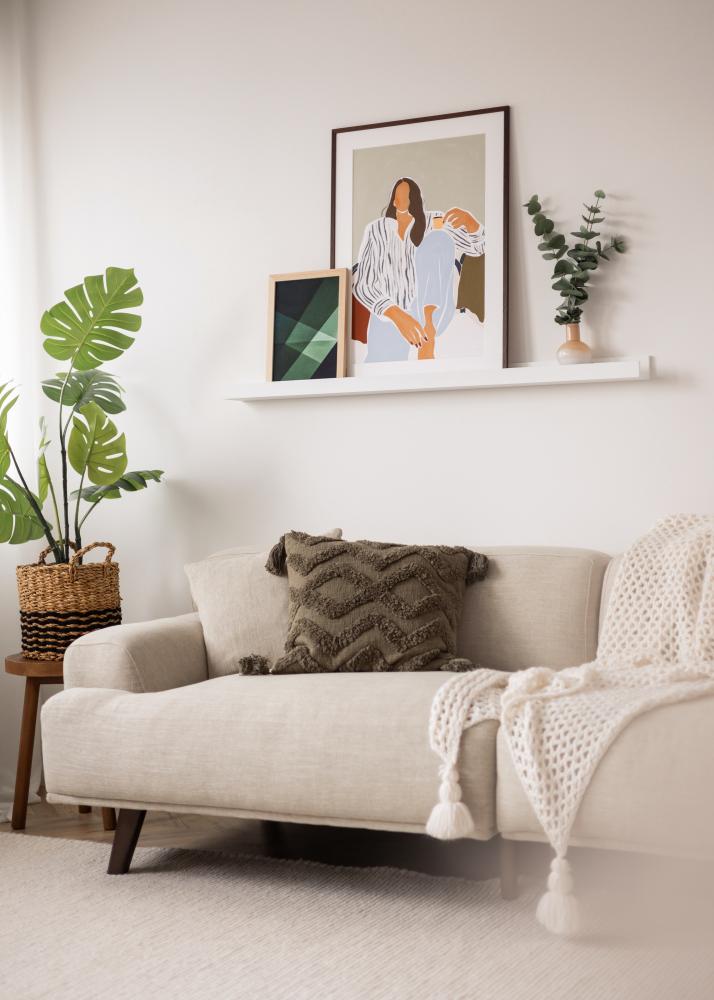 KAILA Rammehylle Hvit 120 cm