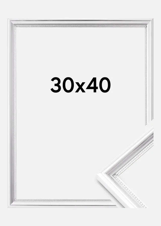 Ramme Gala Akrylglass Sølv 30x40 cm