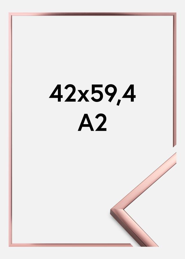 Ramme Poster Aluminum Roségull 42x59,4 cm (A2)