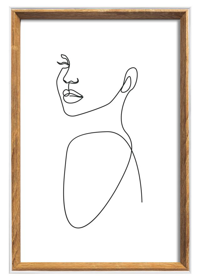 Ramme Silhouette Valnøtt 20x30 cm