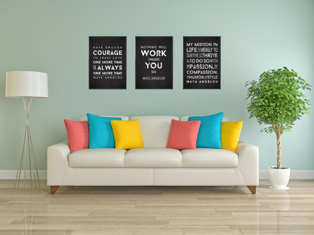 Maya Angelou - Have enough courage - Svart-Vit