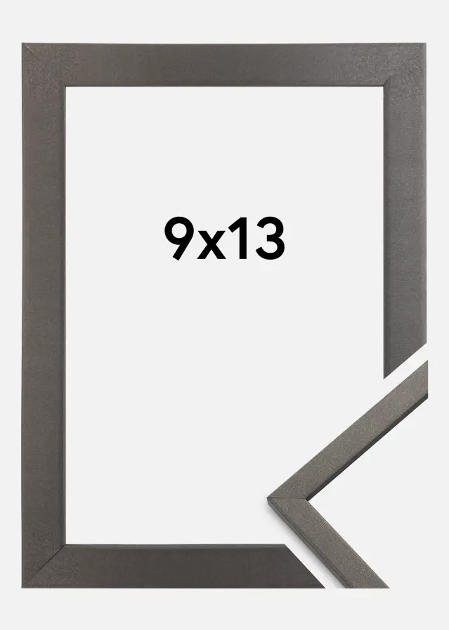 Ramme Edsbyn Akrylglass Grafitt 9x13 cm