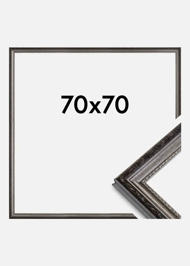 Ramme Abisko Akrylglass Sølv 70x70 cm