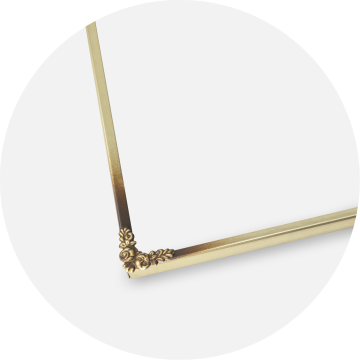 Ramme Rosen Metall Gull 18x24 cm