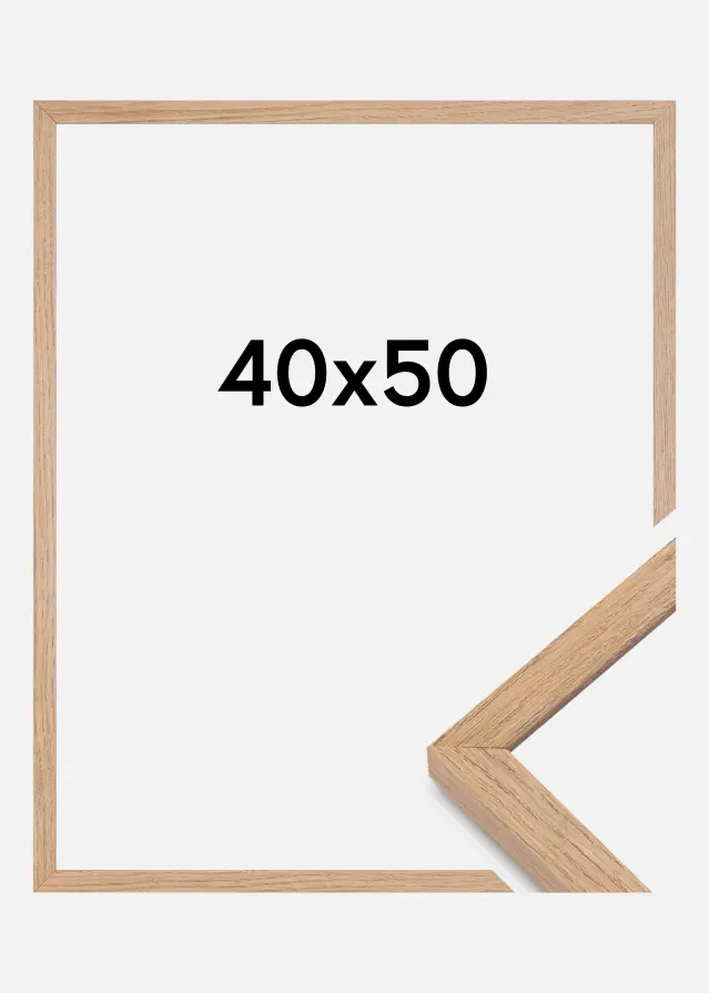 Ramme Montgomery Matt Antirefleksglass Eik 40x50 cm