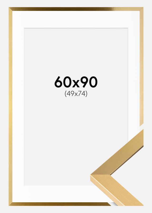 Ramme Selection Gull 60x90 cm - Passepartout Hvit 50x75 cm