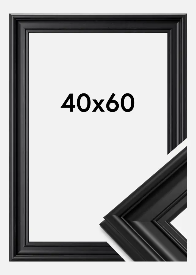 Ramme Mora Premium Svart 40x60 cm