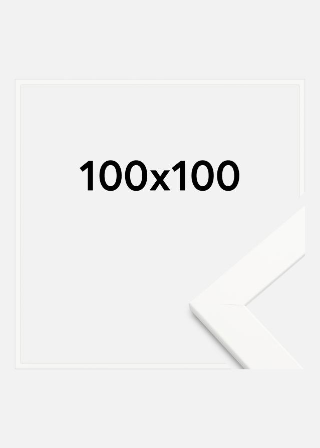 Ramme Trendline Akrylglass Hvit 100x100 cm