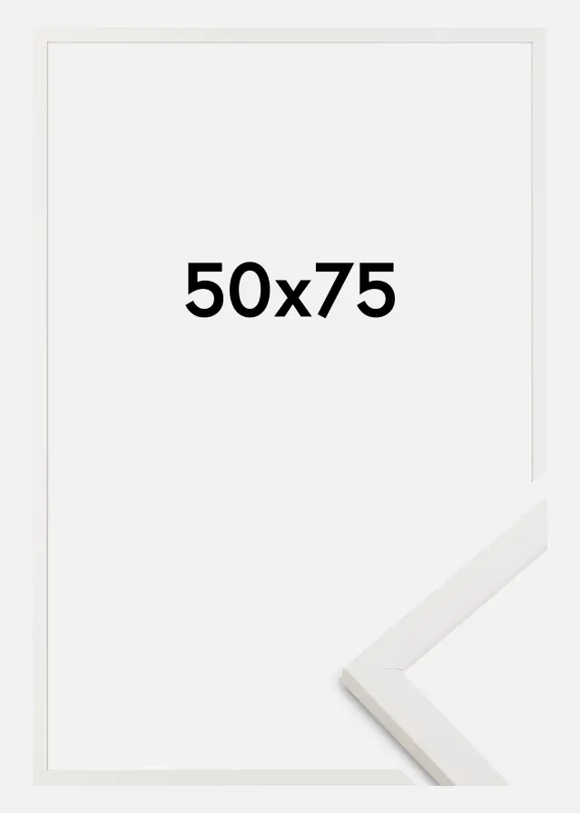 Ramme Trendy Akrylglass Hvit 50x75 cm