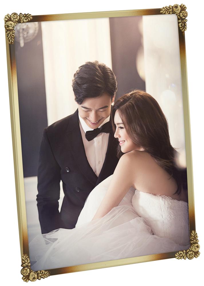 Ramme Rosen Metall Gull 15x20 cm