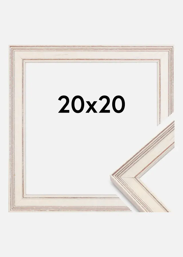 Ramme Shabby Chic Hvit 20x20 cm