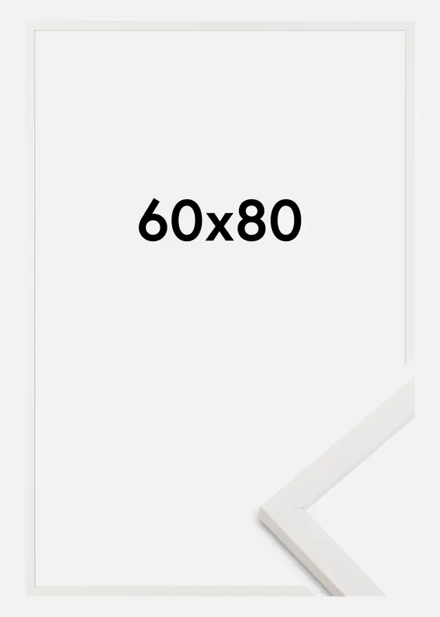 Ramme Trendy Akrylglass Hvit 60x80 cm