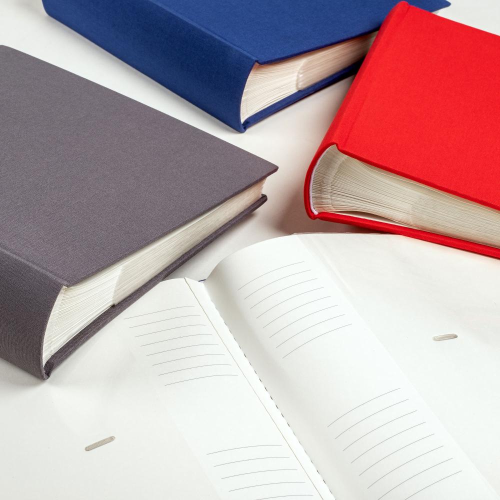 Cloth Album Blå - 22,5x24 cm (40 Hvite sider / 20 ark)