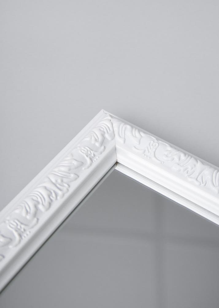 Speil Nostalgia Hvit 45x85 cm