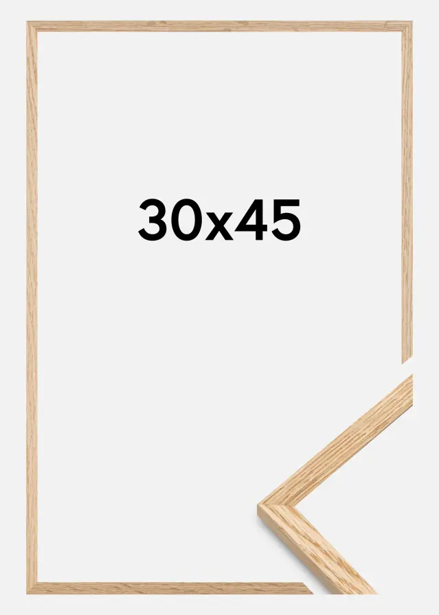Ramme Tynn Eik Akrylglass 30x45 cm
