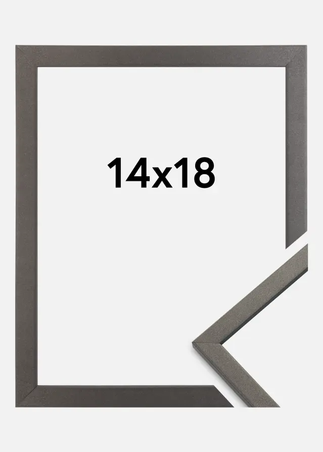 Ramme Edsbyn Akrylglass Grafitt 14x18 cm