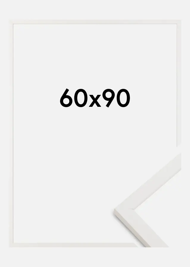 Ramme Trendy Akrylglass Hvit 60x90 cm