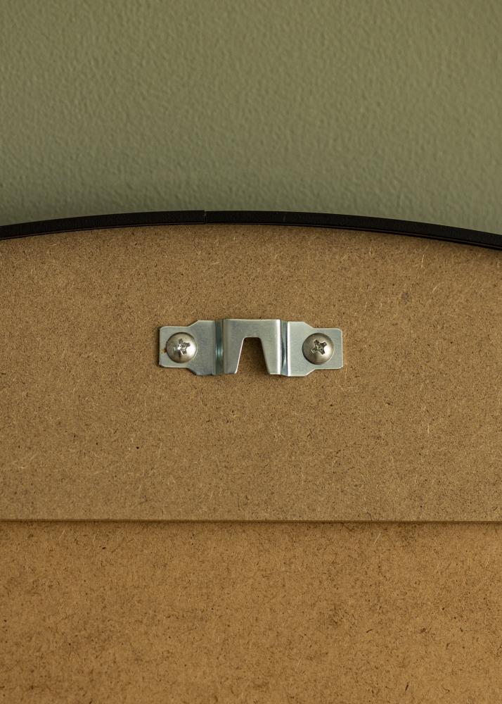 Speil Modern Svart 80 cm Ø