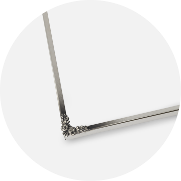 Ramme Rosen Metall Sølv 18x24 cm