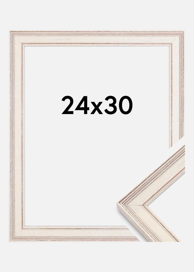 Ramme Shabby Chic Akrylglass Hvit 24x30 cm