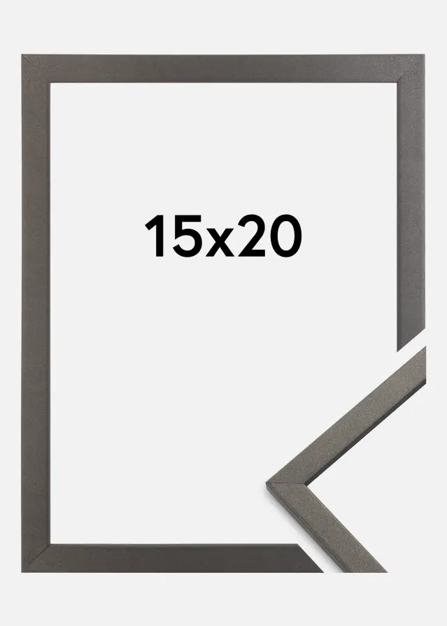 Ramme Edsbyn Akrylglass Grafitt 15x20 cm